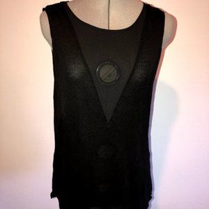 Tank Top with See through panel